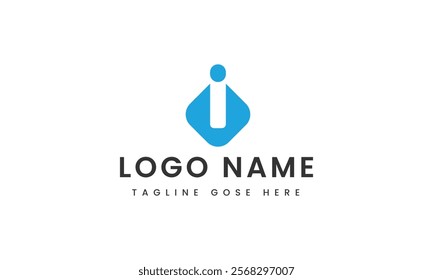 abstract Branding letter i logo template design