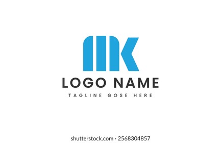 abstract Branding letter mk .mw logo template design