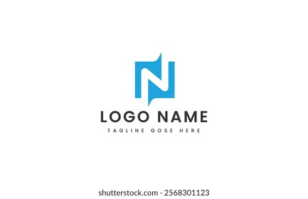 abstract Branding letter n logo template design