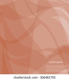 Abstract brawn waves with text