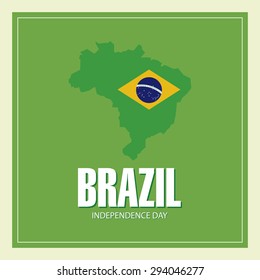 Abstract Brazil independence day background with some special objects
