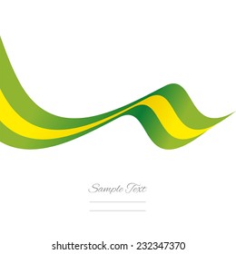 Abstract Brazilian ribbon vector