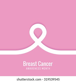 Abstract Breast Cancer Awareness month design. Vector illustration.