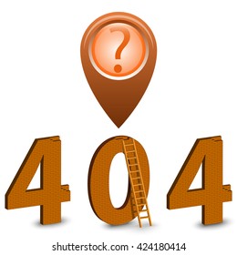 Abstract brick figures for your website. 404 error