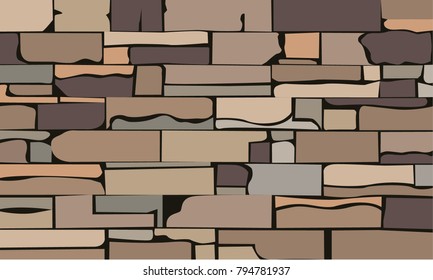 Abstract Brick Stone Pattern Wallpaper vector