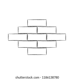 Abstract, brick wall surface. Wall brick symbol for your web site design, logo. Flat design, vector.