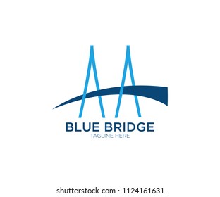 Abstract Bridge Logo Design Template