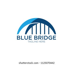 Abstract Bridge Logo Design Template