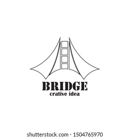  Abstract bridge logo design template
