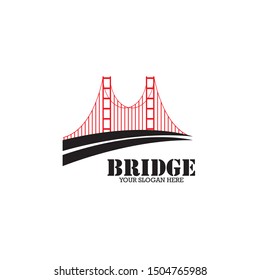  Abstract bridge logo design template
