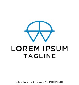 Abstract Bridge Logo Design Template
