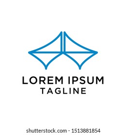 Abstract Bridge Logo Design Template