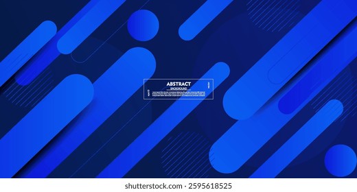 Abstract bright 3D background. Blue overlapping shapes and lines pattern. Trendy concept on background. Vector Eps10
