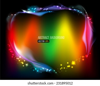 Abstract bright background abstraction with coloured lines. Vector illustration.