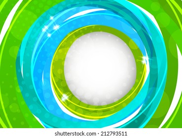 Abstract bright background with circles