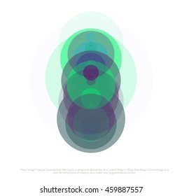 Abstract bright background with circles on a white background.