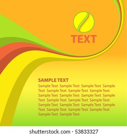 Abstract bright background with color line. Vector