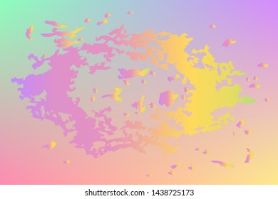 Abstract bright background with colorful rainbow colored chaotic spots and strokes.