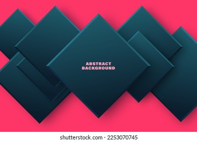 Abstract bright background with dark geometric shapes. Vector illustration, luxury background design. Geometric square shapes.