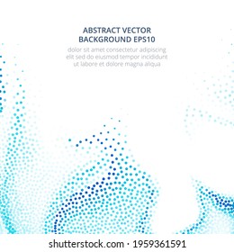 Abstract bright background from dots and spots. Vector illustration