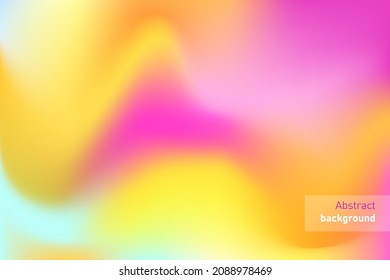 Resumen fondo brillante. Banner de degradado. Amarillo, naranja, rosa, azul.