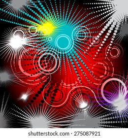 abstract bright background, grunge, retro, vector illustration