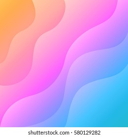Abstract bright background of the layers and curves. Volume texture.