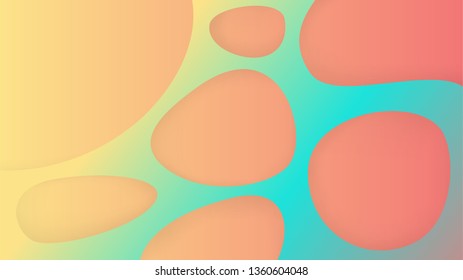 Abstract bright background and layers and holes. Neon structure