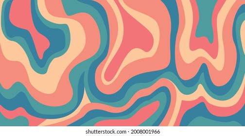 Abstract bright background, multicolored wavy lines - Vector illustration