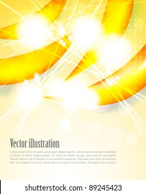 Abstract bright background in orange color