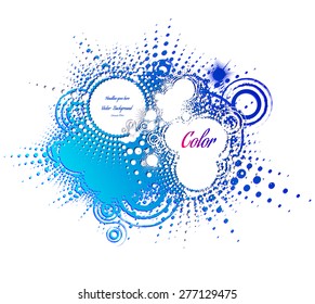 abstract bright background with place for text, grunge, retro, vector illustration