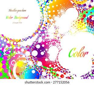 abstract bright background with place for text, grunge, retro, vector illustration