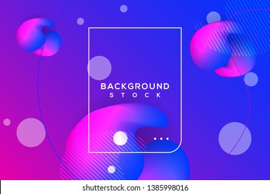 abstract bright background with purple & blue gradient. curvy, wavy, fluid, flowing, irregular shapes. suitable for background, landing page, wallpaper, home screen, theme. vector eps 10