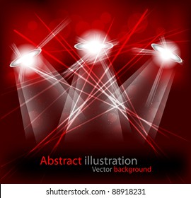 Abstract bright background in red color