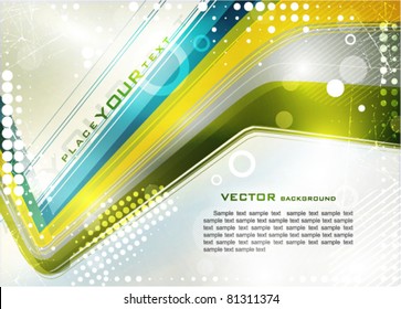 Abstract bright background in retro style. Vector
