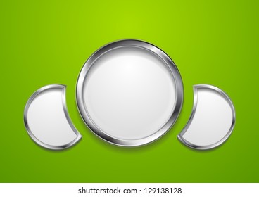 Abstract bright background with round shapes. Vector template eps 10