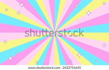 Abstract bright background with stars. Abstract cute background with little stars. Decoration banner themed Lol surprise doll girlish style. Invitation card template