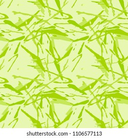 Abstract bright background as UFO camouflage in different shades of green. Seamless repeat pattern - forest spring or summer camo, wallpaper, backdrop or for print for textile or wrapping paper