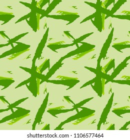 Abstract bright background as UFO camouflage in different shades of green. Seamless repeat pattern - forest spring or summer camo, wallpaper, backdrop or for print for textile or wrapping paper