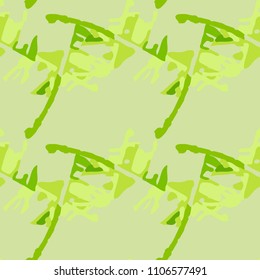 Abstract bright background as UFO camouflage in different shades of green. Seamless repeat pattern - forest spring or summer camo, wallpaper, backdrop or for print for textile or wrapping paper