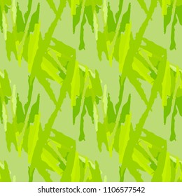 Abstract bright background as UFO camouflage in different shades of green. Seamless repeat pattern - forest spring or summer camo, wallpaper, backdrop or for print for textile or wrapping paper
