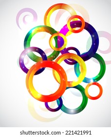 Abstract Bright Background Vector Illustration