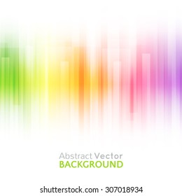 Abstract bright background. Vector illustration for modern design. Spectrum rainbow colors. Stripe border pattern. Invitation or greeting card design. Colorful wallpaper with space for message.
