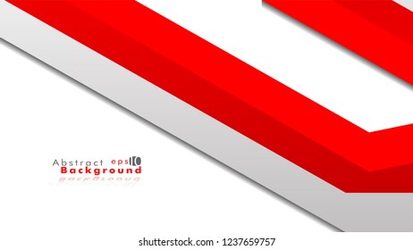 Abstract bright background. Vector template. Color red and grey