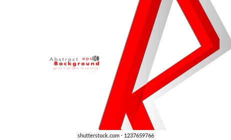 Abstract bright background. Vector template. Color red and grey