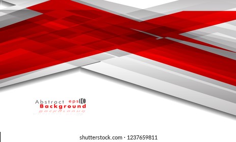 Abstract bright background. Vector template. Color red and grey