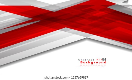 Abstract bright background. Vector template. Color red and grey