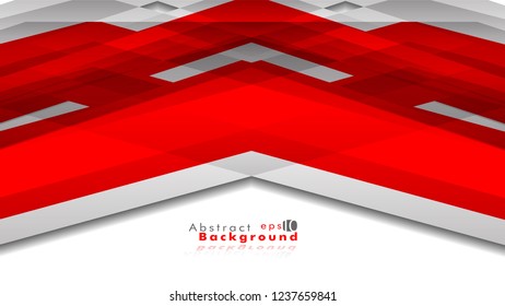 Abstract bright background. Vector template. Color red and grey