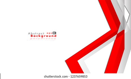 Abstract bright background. Vector template. Color red and grey