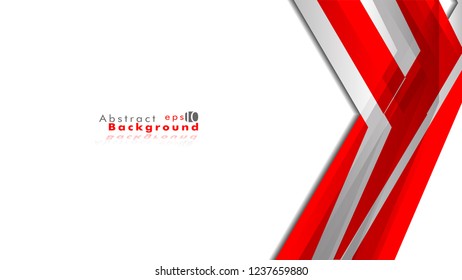 Abstract bright background. Vector template. Color red and grey